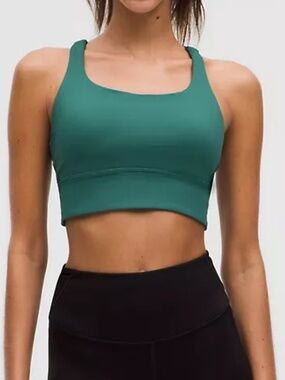lululemon Energy Longline Bra *Medium Support, B–D Cups: Storm Teal